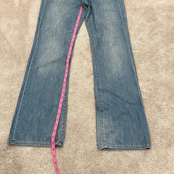 J Crew Women's Denim Jean Hipslung Light Wash Bootcut 100% Cotton‎ Size 31 - Picture 4 of 9